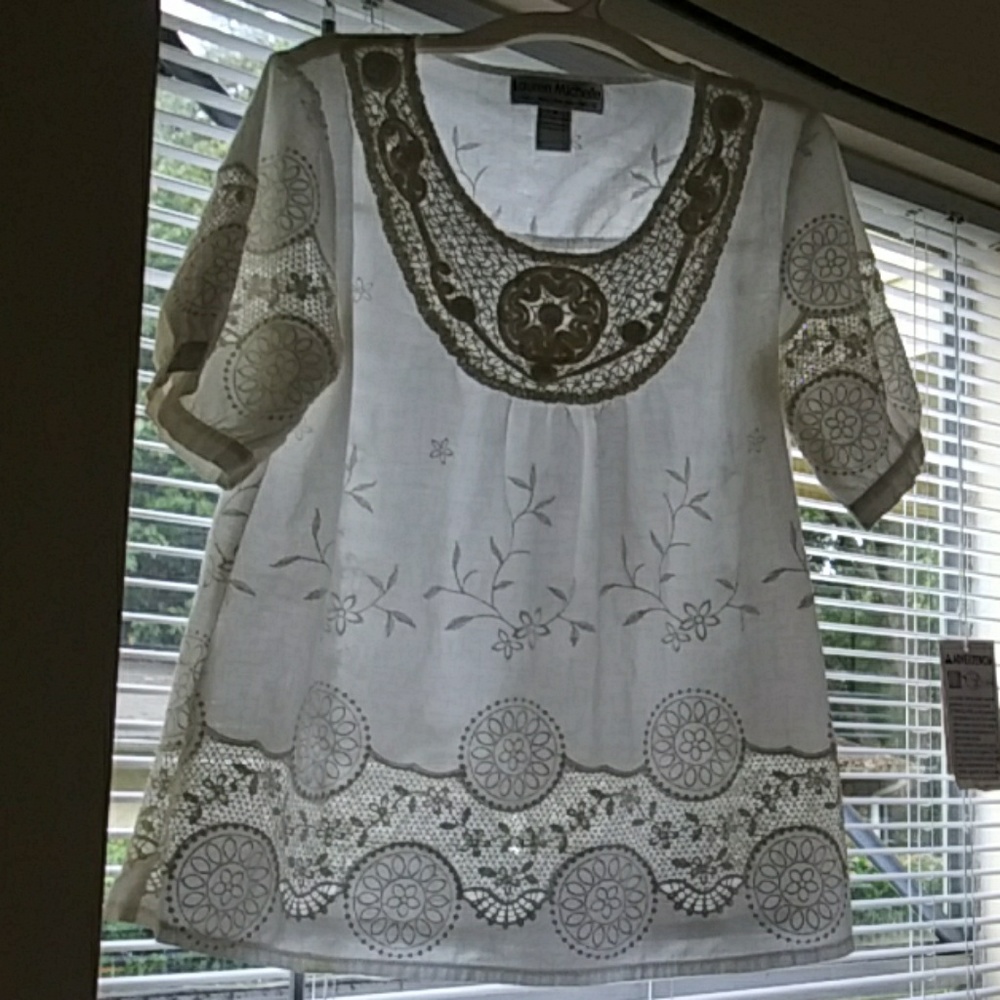 Beautiful Embroidery Top by Lauren Michelle